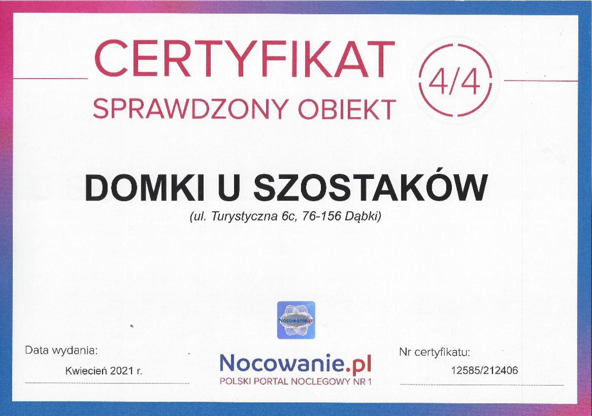 Domki U Szostakow Dąbki Zewnętrze zdjęcie